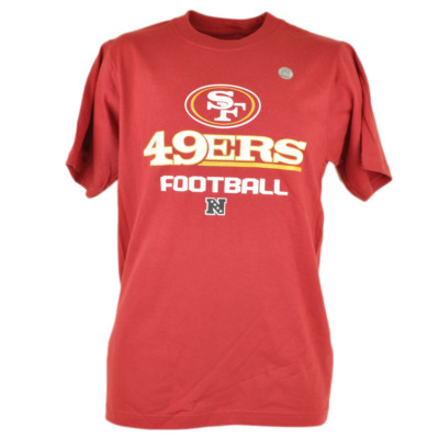 NFL Reebok San Francisco 49ers Forty Niners NFC West Football Tshirt Tee