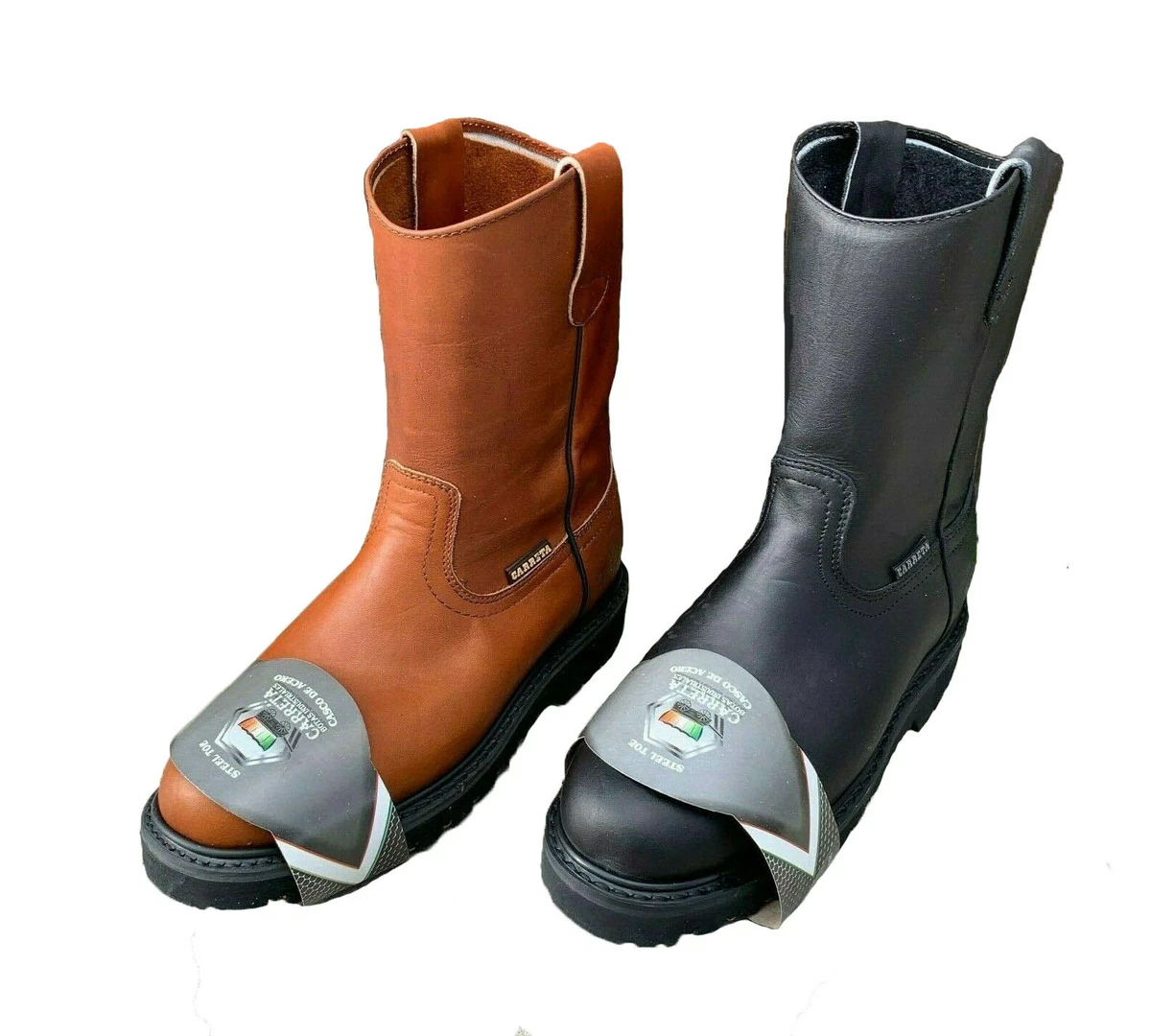 Bota de Construccion Con Casquillo Men s STEEL TOE Work Pull On
