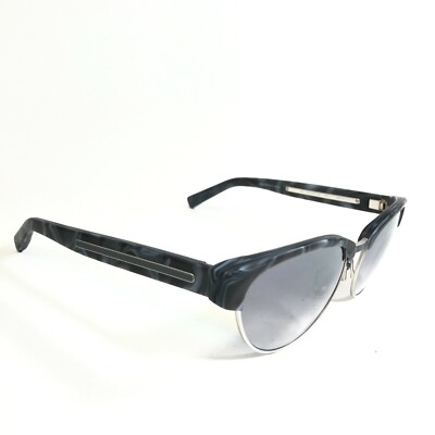 Morgenthal Frederics Sunglasses 815 BETH Blue Horn Gray 