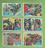 #D326.    SIX (6)  SCANLENS 1966 BATMAN BLUE BAT CARDS - #5,