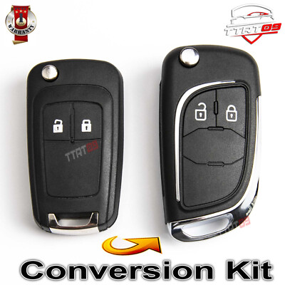 SCHLÜSSELGEHÄUSE FÜR CHEVROLET AVEO CRUZE ORLANDO TRAX UMBAUSATZ 2 TASTEN