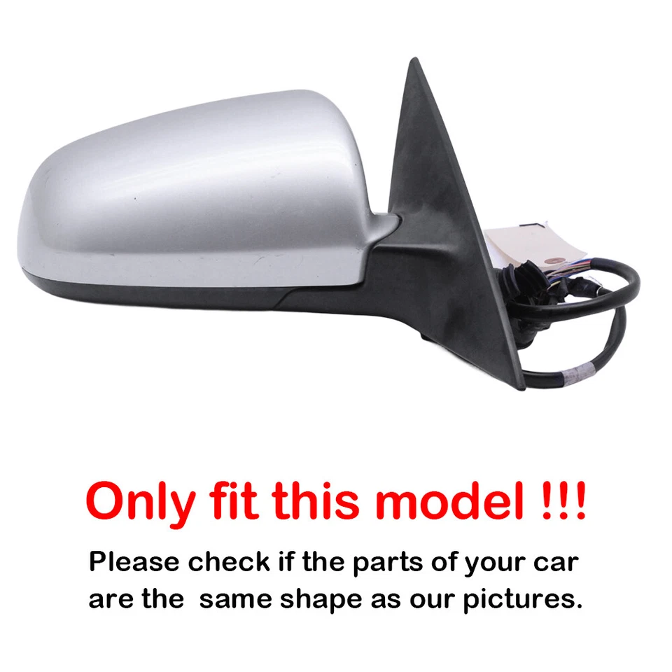 Tapas de cubierta de espejo retrovisor lateral de fibra de carbono para Audi A3 S3 8P A4 S4 B6 B7 A6 06-09 Foto 2 de 4