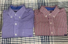 Chaps Dress Shirt Mens Size M 2 for 1  Stretch Easy Care Long Sleeve