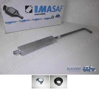 Imasaf Auspuff Mitteltopf + Anbauteile für Citroen / Peugeot Visa + 104