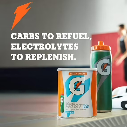 Gatorade Thirst Quencher Glacier Freeze, mezcla de bebidas energéticas en polvo, 50,9 oz, 1 quilate