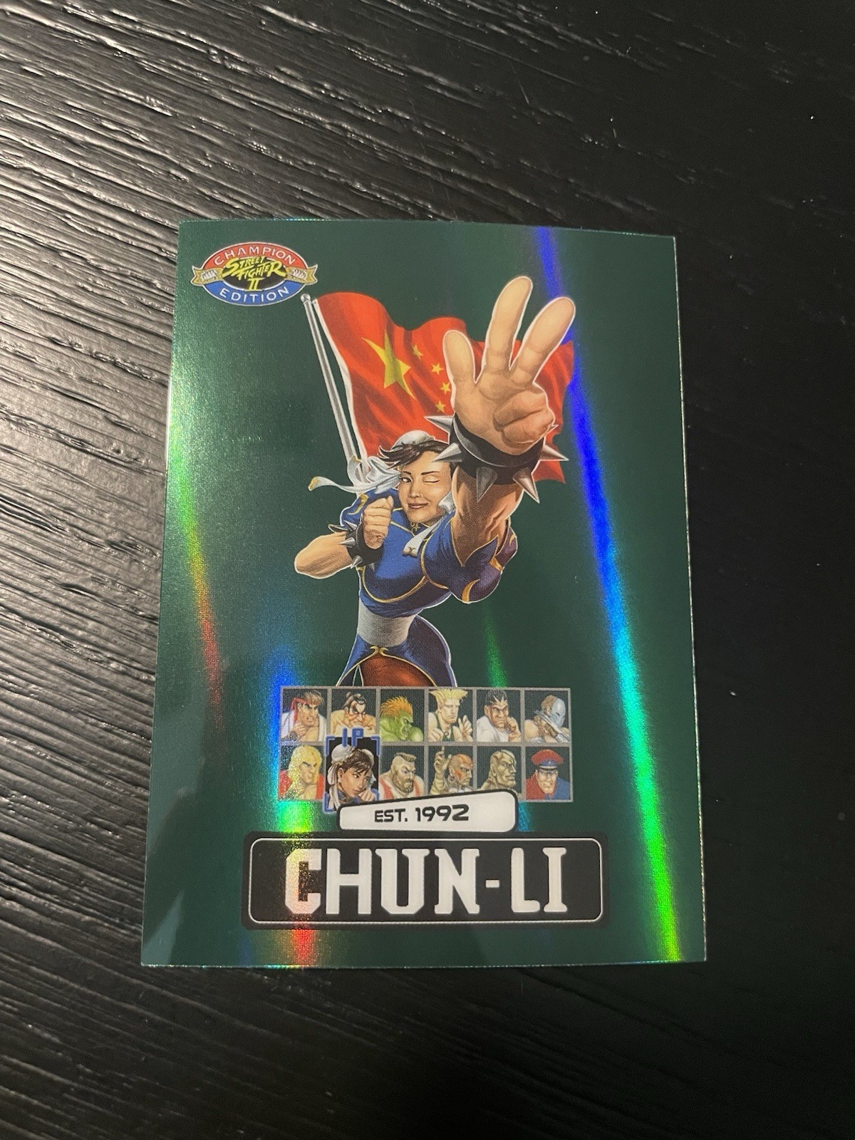 CHUN-LI /100 Green Street Fighter 2 Champion Ed. PSA Magazine Promo #PSA -17