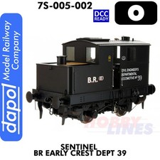 Sentinel  BR Early Crest Dept 39 steam locomotive O gauge 1:43 Dapol 7S-005-002