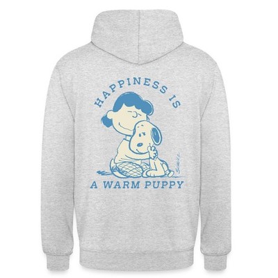 Peanuts Happiness Is A Warm Puppy Snoopy Und Lucy Unisex Hoodie