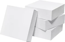 12X12X4 Inches Large Gift Boxes with Lids 10 Pack Extra Deep Square Shirt Clothe