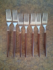 EPIC EKCO CANOE MUFFIN Lot 7 Forks~2 Dinner &...