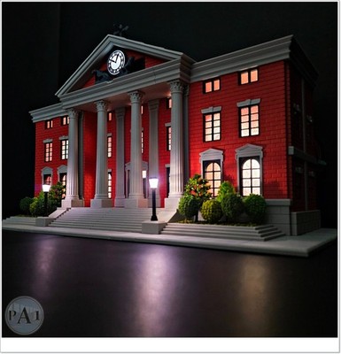 DIY 1:64 Scale Save the Clock Tower Hill Valley Courthouse Compatible Diecast