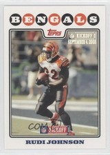2008 Topps Kickoff Kickoff Edition 106/1349 Rudi Johnson #101 0t7