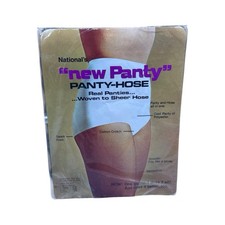 Vintage Nationals New Panty Pantyhose Size C Panty And Hose All In One Sunglow