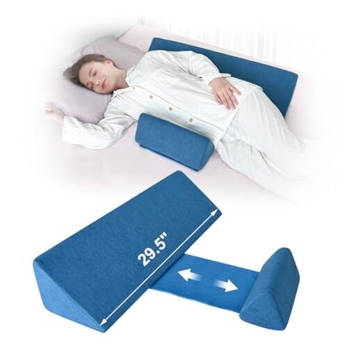 Side Wedge Pillow for Bed Sore Relief & Pressure Ulcer Prevention