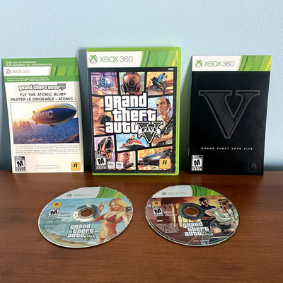 GTA V - Xbox 360 - CIB with manual NO MAP - Rockstar 2013