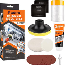 Professional Headlight Restoration Kit DIY Headlamp Brightener Car Care Repair K