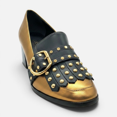 Jonak Damen Halbschuhe mit Absatz Echtleder Bronze 38