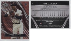 2024 Topps Chrome Black Rose Gold Wave Refractor /15 Marco Luciano #7 Rookie RC