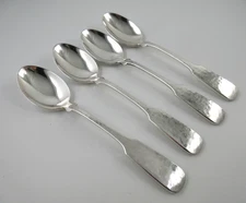 Towle Silverplate HAMMERSMITH 4 Teaspoons 6-1/4" Germany
