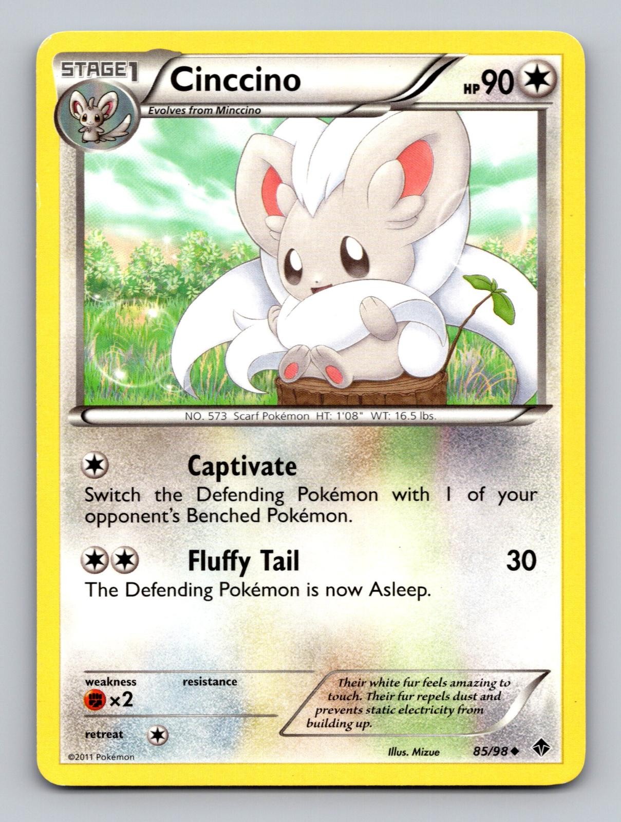 Cinccino 85/98 Uncommon Emerging Powers Pokemon Lightly Played