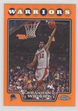 2008-09 Topps Chrome Orange Refractor 183/499 Brandan Wright #88 3c7