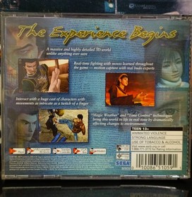 Shenmue (Sega Dreamcast, 1999) & Shenmue 2 Xbox w/manual book, disc clean