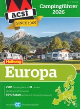 ACSI Campingführer Europa 2026 inklusive Ermäßigungskarte
