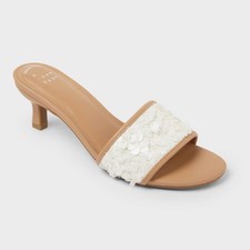 A New Day Women's Kaia Heels with Memory Foam Insole Round Toe