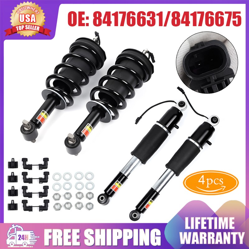 2* Front Strut Assys+ 2*Rear Shocks for Cadillac Escalade Suburban Yukon 2015-20