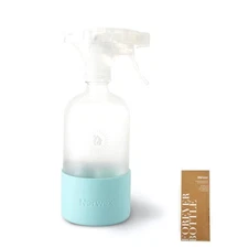 NEW NORWEX FOREVER BOTTLE GLASS + SPRAYER SILICONE SLEEVE Sea Mist Teal 16oz NIB