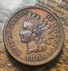 1886 Type 1 Indian Cent Nice Reddish VF+ CHRC