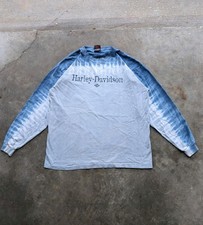 Vtg Harley Davidson Tye Dye Long Sleeve Made In USA Single Stitch