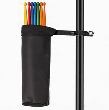 Lockable Aluminum Alloy Drumstick Holder Bag for Up to 5 Pairs of Sticks