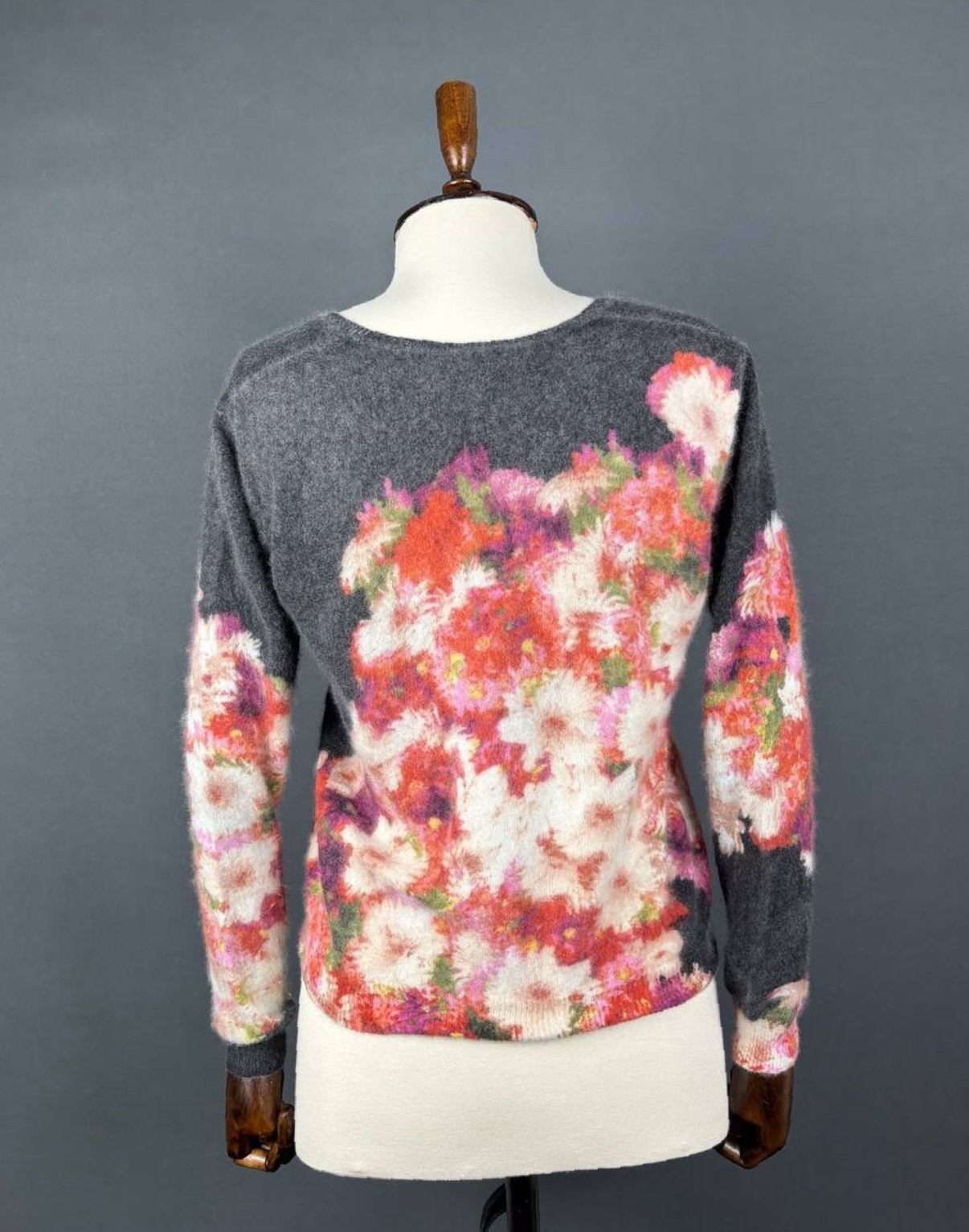Iceberg Angora Sweater Women's Size XS Floral