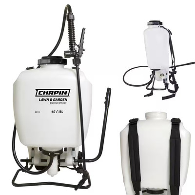 4 Gal. Tank with 3-Stage Filtration System Backpack Sprayer for Fertilizers, Her