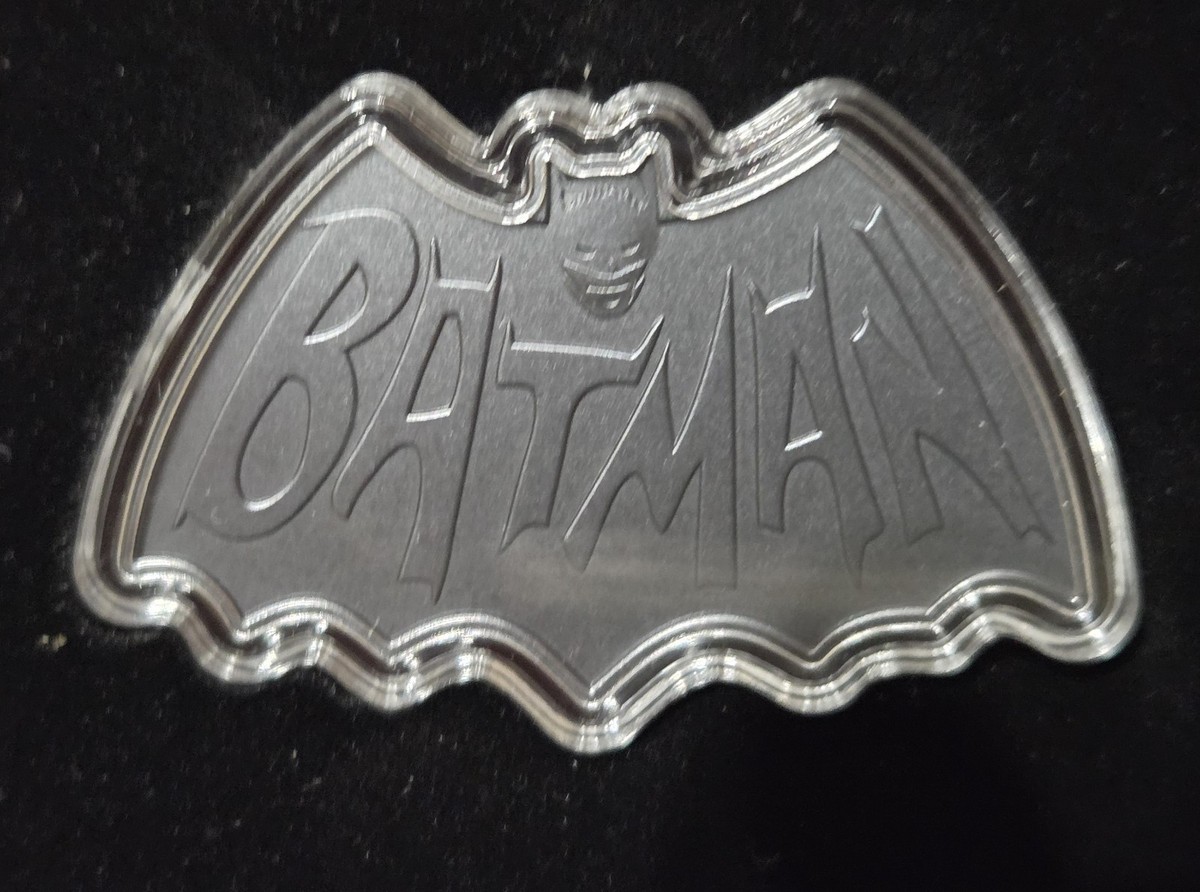 2024 New Zealand Mint DC 1966 Batman Logo Shaped 1 oz .999 Silver