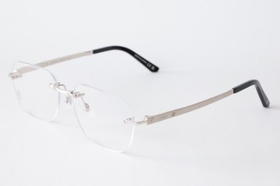 New Cartier eyewear optical eyeglasses CT0407O 002 silver L