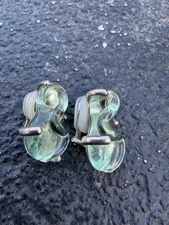 Mariquita Masterson Molten Glass Earrings in Sterling Silver 925 Clip