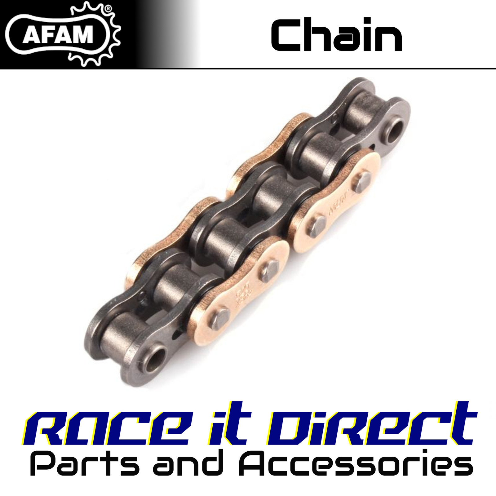 Chain for HARLEY DAVIDSON XLH 883 5 speed Sportster 1991-1992 XSR2 Gold AFAM