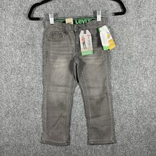 NWT Levis 511 Slim Stretch Pants Gray Youth Jeans Size 4 Regular / 20x17 1636
