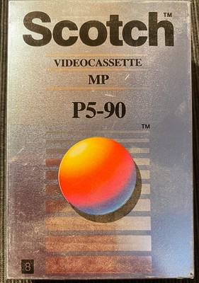 Scotch 3M Videocassette MP P5-90 8 mm SP-90 LP-180 Metal Particle OVP SEALED NOS