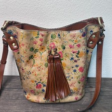 PATRICIA NASH Otavia Leather Bucket Crossbody...