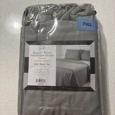 Deluxe Hotel Full Sheet Set Sateen Deep Pockets