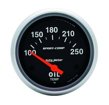 Autometer 3542 Sport-comp Oil Temperature Gauge 2 58 100-250f Electric