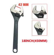 18" inch ADJUSTABLE WRENCH TOOL Big Heavy Duty Brand New Jumbo Size adj 42mm
