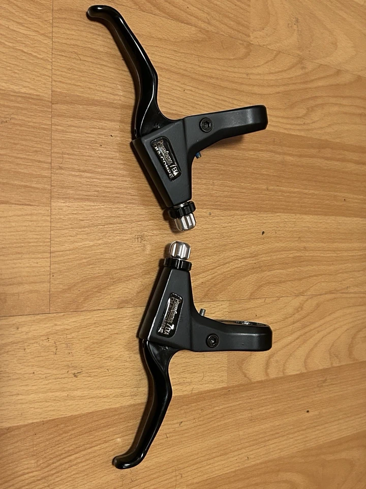 Винтажные тормозные рычаги Dia-Compe Power Control PC 7 EXA V 90-е MTB черные PC-EXA - Изображение 2 из 4