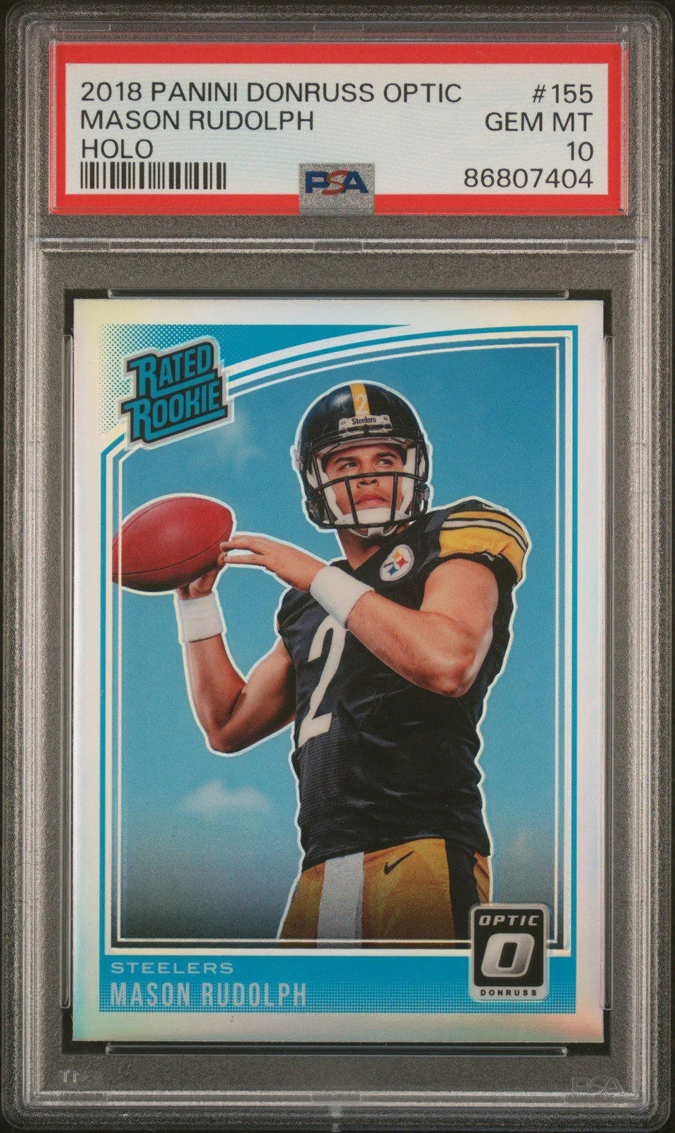 Mason Rudolph Panini Donruss Optic #155 Holo