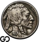 1937-D Buffalo Nickel, 3 Legged, Coveted VF Key Date Mint ERROR, Desired by ALL!