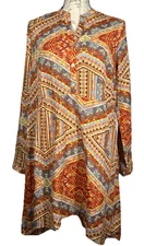 NWT Aztec Romeo & Juliet Couture Dress Small Assymetrical Bottom Western