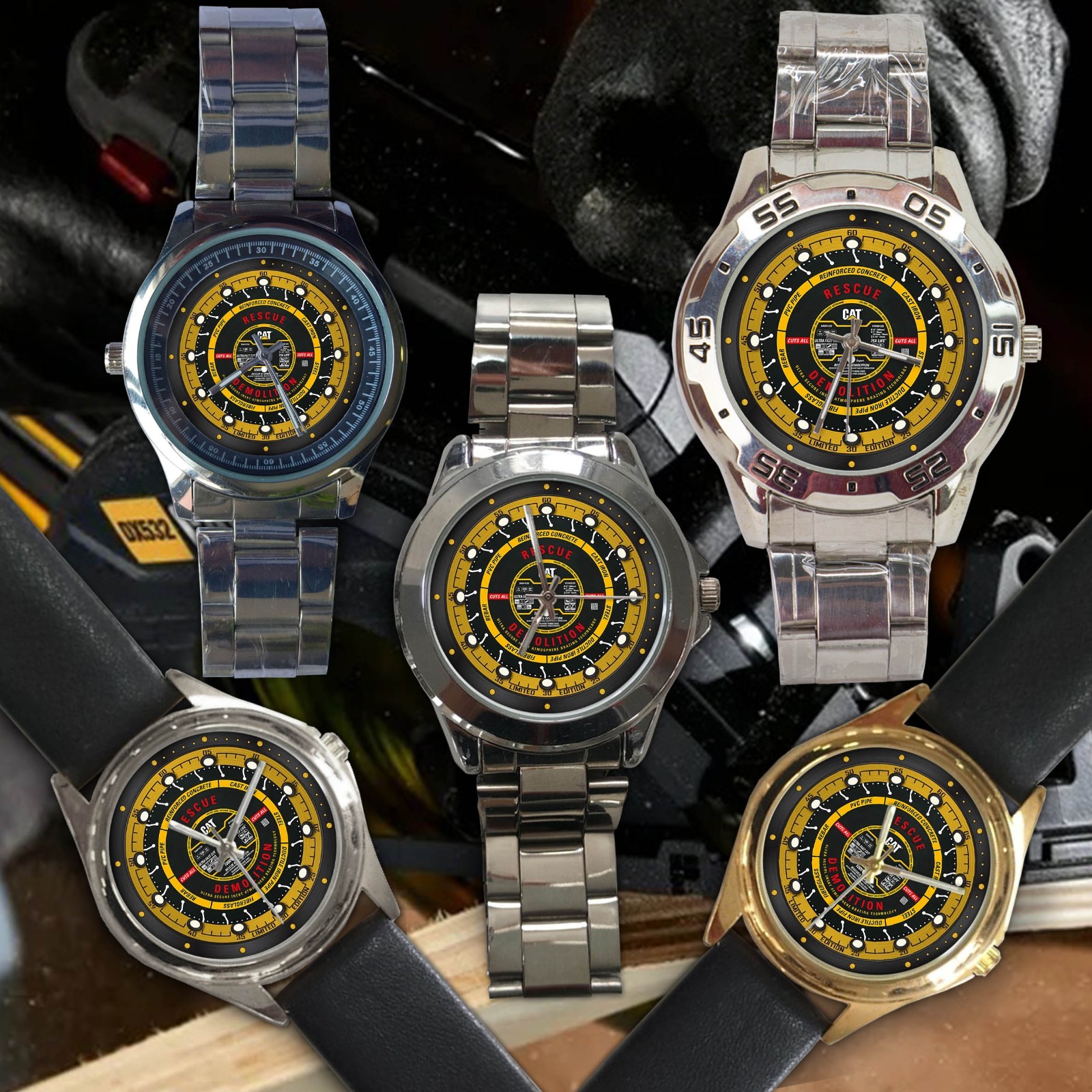 Shop Casual Men's Watch Caterpillar Blade Watch Face Stainless Steel Material!